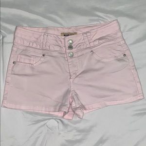 light pink shorts